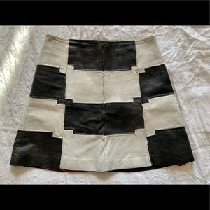 Vintage Leather Mod Skirt